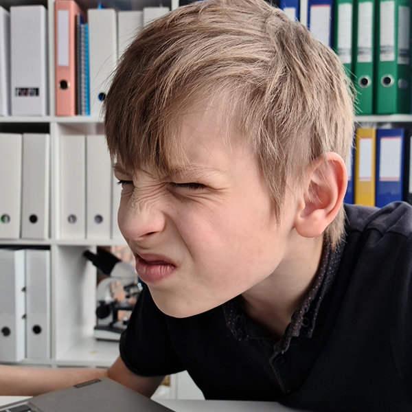 Kid with blurry Vision